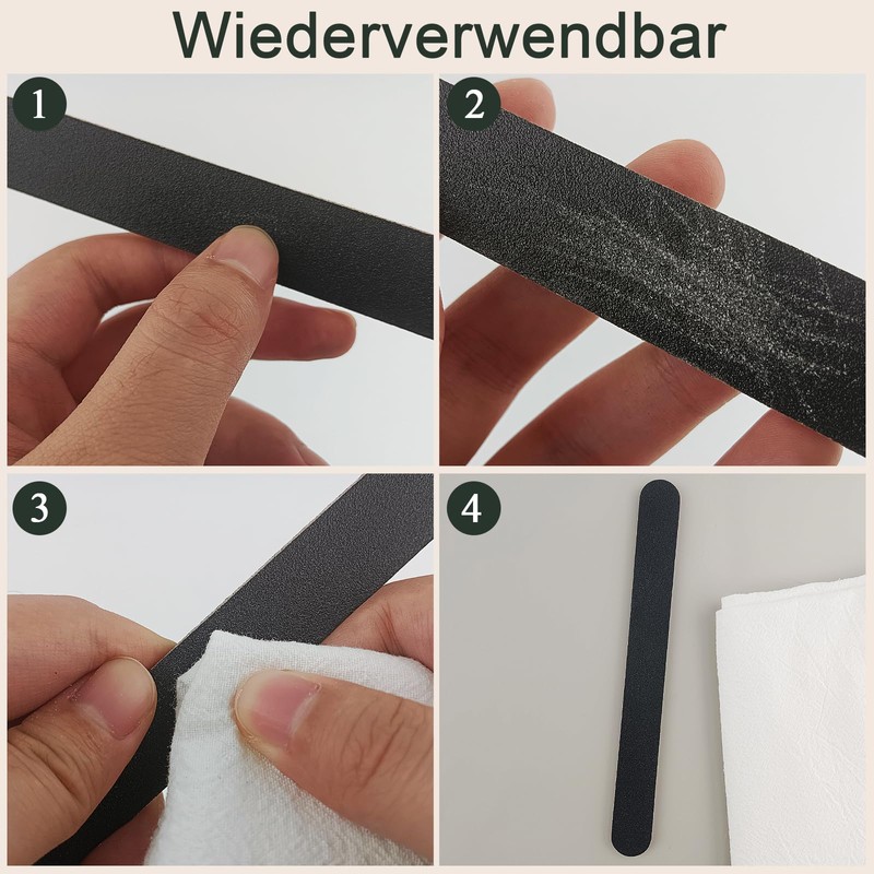 Pack of 12 Nail Files, Professional 100/180 Sanding Board Nail