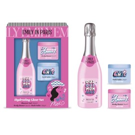 Emily in Paris 150ML Shimmer Shower Gel, 80ML Body Butter, 100G Bath Salts
