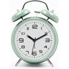 Loud Alarm Clock for Heavy Sleepers Adults, Metal 4 Inches