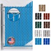 FenceSource Wave Slat (9 Colors) Single Wall Bottom Locking Privacy