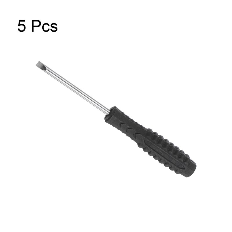 sourcing map Mini Slotted Screwdriver, 3.0mm Flat Head with Non-Slip