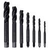 YUENTOEN 7 Pieces Spiral Flute Metric Taps Set, Nitriding Coated
