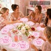 96 Pcs Girls Gone Mild Bachelorette Party Decorations Pink Sleepover