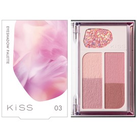 KiSS Cocktail Days 03 Pinky Delight 0.2 oz (6.4 g) Brevet Yebe Eye Shadow Palette Glitter