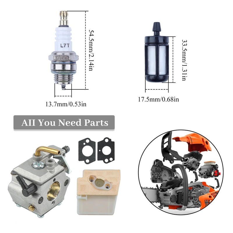 Haishine Carburettor for Stihl 024 026 024 MS240 MS260 Chainsaw