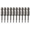 Utoolmart T6 Magnetic Torx Screwdriver Bits, 1/4" Hex Shank 2"