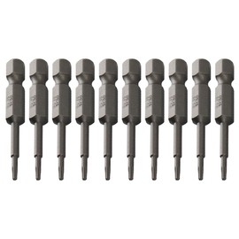 Utoolmart T6 Magnetic Torx Screwdriver Bits, 1/4" Hex Shank 2" Length S2 Screwdriver Set Tools 10pcs