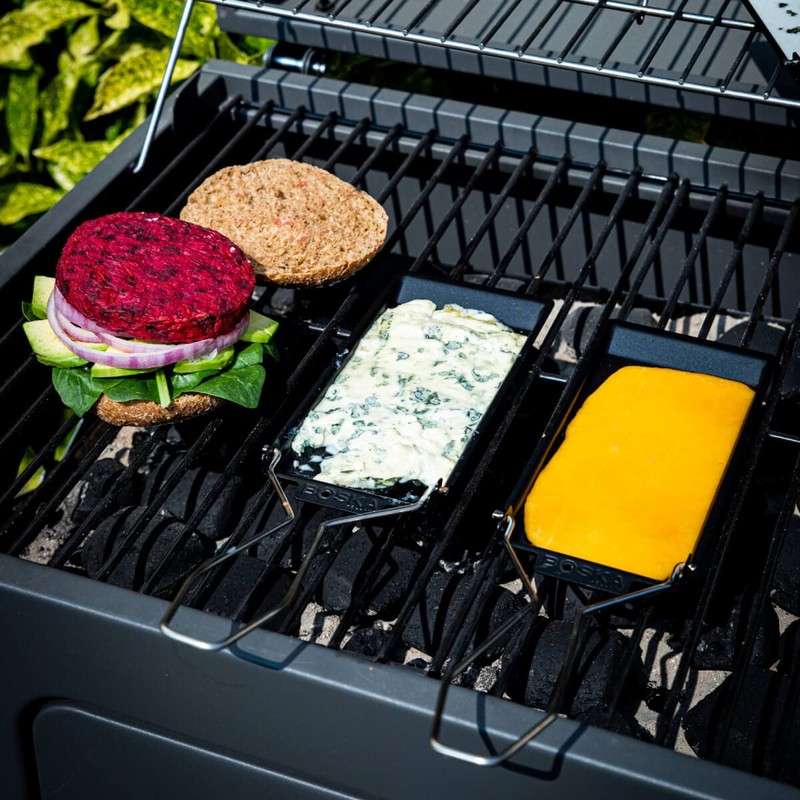 BOSKA Stainless Steel Cheese Barbeclette - Raclette Cheese Pan with