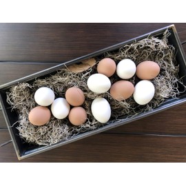 Eggcetera Ceramic Nest Eggs 12-Pack (White)