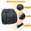 NLQR Driver and Passenger Side Bottom Replacement Microfiber Leather Seat
