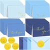 Motiskyy 200 Set Gold Foil Thank You Cards With Envelopes