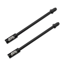 2Pcs Bike Flexible V-Brake Noodle Cable Guide Rubber Boots Bicycle Cycling (Black)
