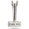 Shields of Strength Men's Stainless Steel Sledgehammer Pendant Necklace -