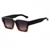 Laurinny Retro Rectangular Sunglasses for Women Men Vintage Square Trendy