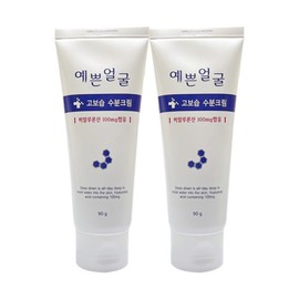 Wellbeing Health Pretty Face High-Moisture Moisturizing Cream 90ml 2 Pieces / Circle / 웰빙헬스 예쁜얼굴 고보습 수분크림 90ml 2개  써클