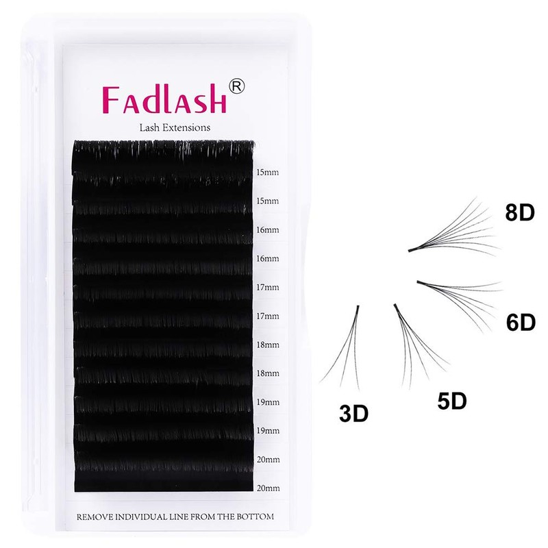 Easy Fan Lashes, Self-Fanning Eyelashes, Volume Eyelashes for Volume Technique,