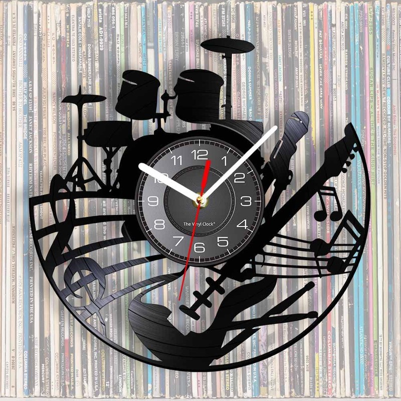 Timethink 12 Inch Guitar and Drum Kit LED Vinyl Record