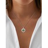 JIYVY32 Compass Necklaces for Women Compass Double Birthstone Pendant Necklaces