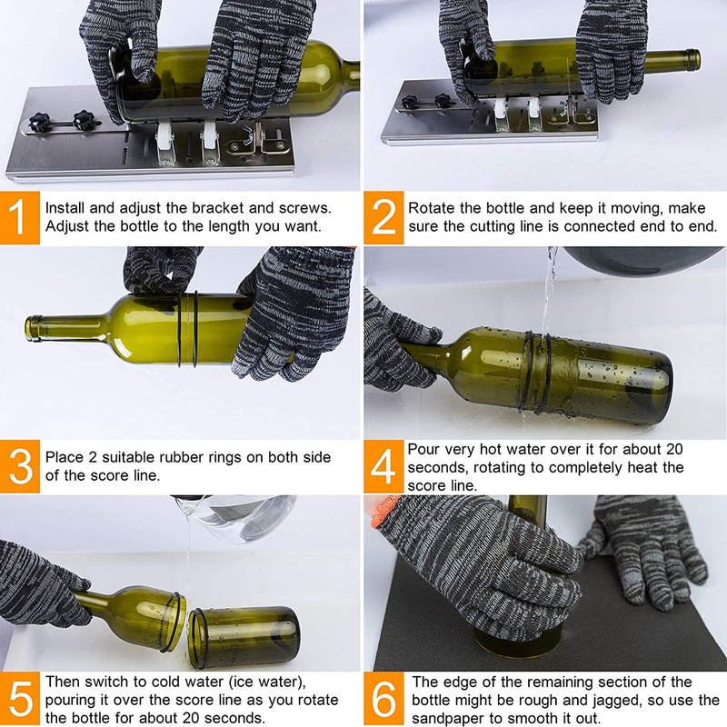 Glass Bottle Cutter Adjustable Precise Efficient Practical Bottle Cutting Tool