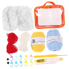 BESPORTBLE 1 Set DIY Crochet Penguin Kit Complete Crochet Kit for Beginners Includes Yarn Tools for Easy Crafting for Adults Parent Interactive Activity
