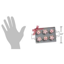 The Bridge Collection 3.5" Christmas Cookie Tray Ornament - Home for The Holidays - Baking Christmas Tree Ornaments - Dessert Ornaments for Christmas Tree