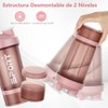 (2 piezas) 650ML Shaker Proteina, Vaso para Proteinavaso ，Blender Bottles