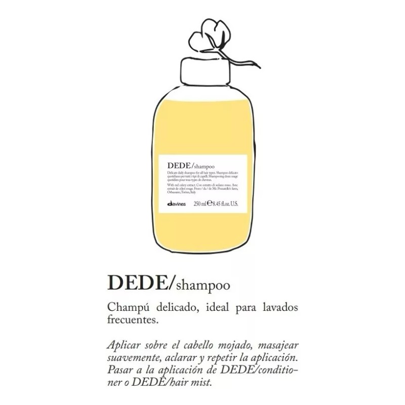 Davines Shampoo Dede Cabello Suave Davines® 250 Ml