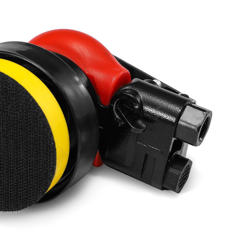 Pneumatic 3" Random Orbital Palm Sander with 10 Polishing Buffing