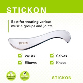 Stainless Steel Gua Sha IASTM tools Scraping Massage Tool for Soft Tissue Therapy and Reduce Back, Legs, Arms,Shoulder, Neck Muscle Pain