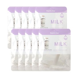 Farmstay Visible Difference Milk Mask Pack 10 Sheets / 비저블 디퍼런스 마스크팩 밀크 10매