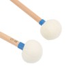 2Pcs Drum Mallet Felt Head Wooden Handle Non Slip Instrument