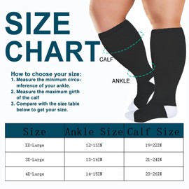 GET-FA 5 Pairs Compression Socks for Women & Men Circulation 15-20 mmHg is Best Support for Athletic Running Cycling