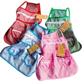 Genérico Ropa para Perro y Gato, Mandil Estilo Méxicano para Perro y Gato, Diseño a Cuadros, Disponible en Azul, Rosa, Rojo y Verde (Azul, Small)
