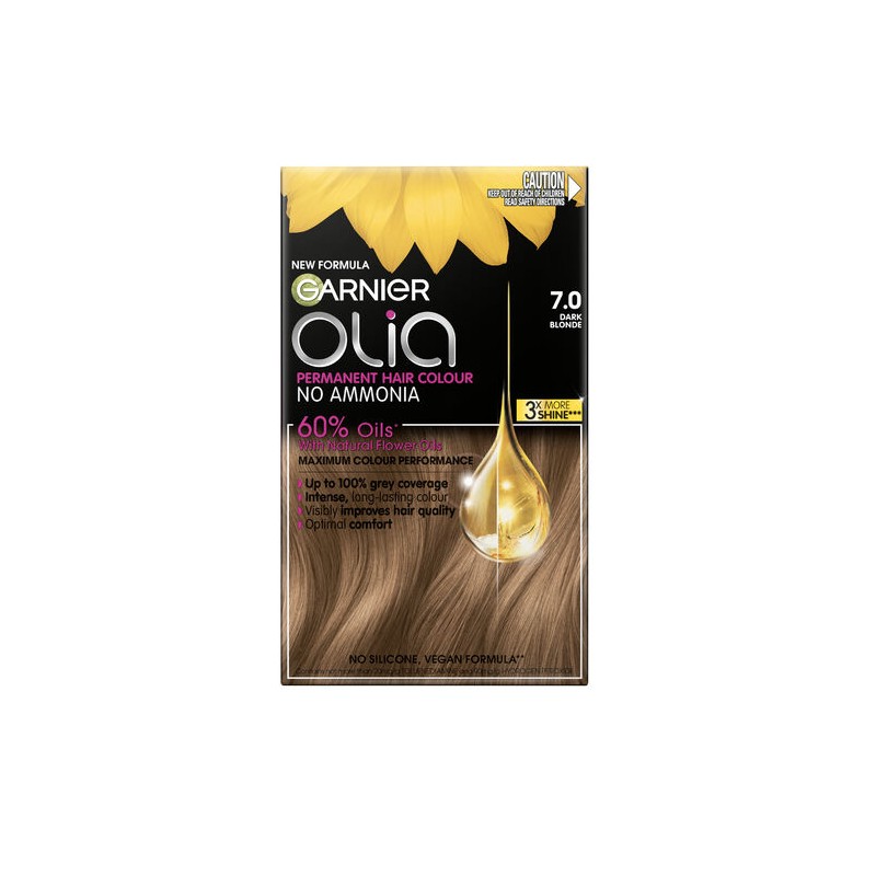 Garnier Olia 7.0 Dark Blonde No Ammonia Permanent Hair Colour