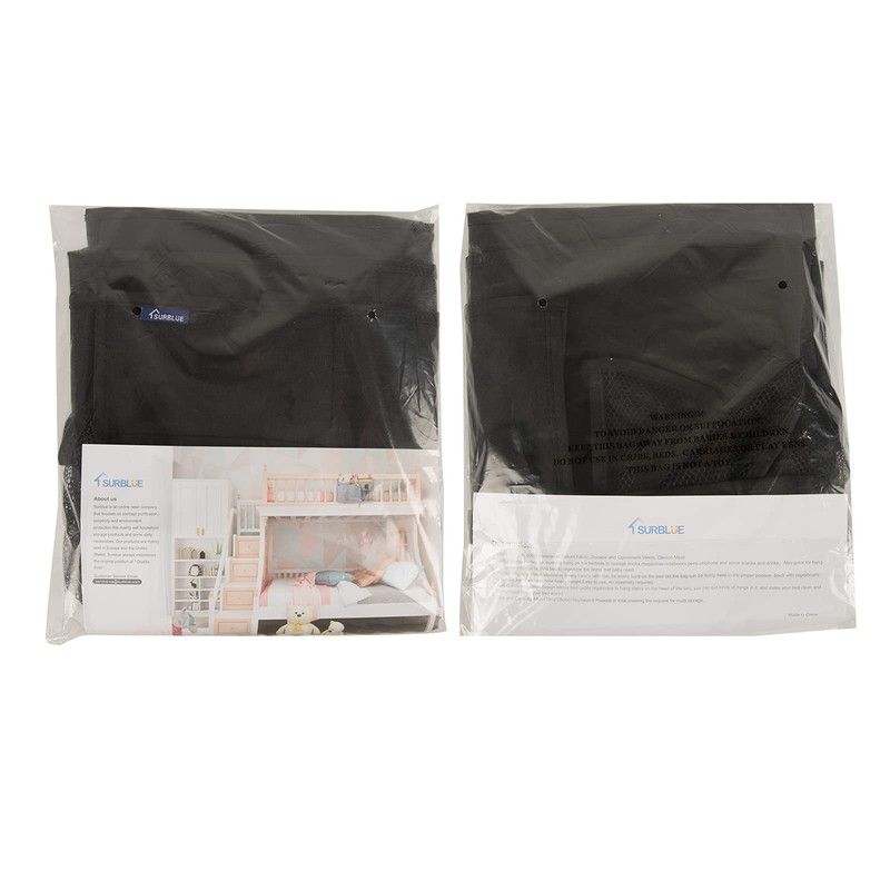 Surblue Caddy Hanging Organizer Bedside Storage Bag for Bunk and