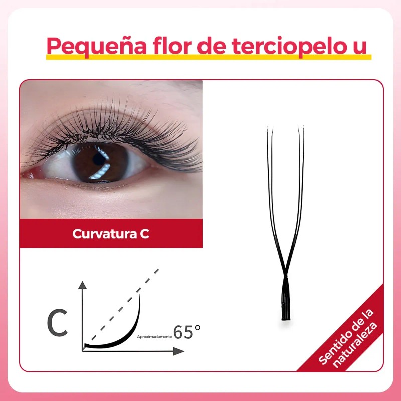 Extensiones De Pestañas Massacaku U-shaped Yy Mink Lash Mix