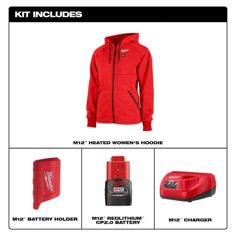 Milwaukee M12 Womens Heated Hoodie 2X