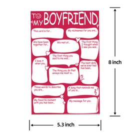 Arsagen First Date Night Love You, Funny Valentines Day Card from Girlfriend, Romantic Boyfriend Valentine's Day Card,Surprising Anniversary Card