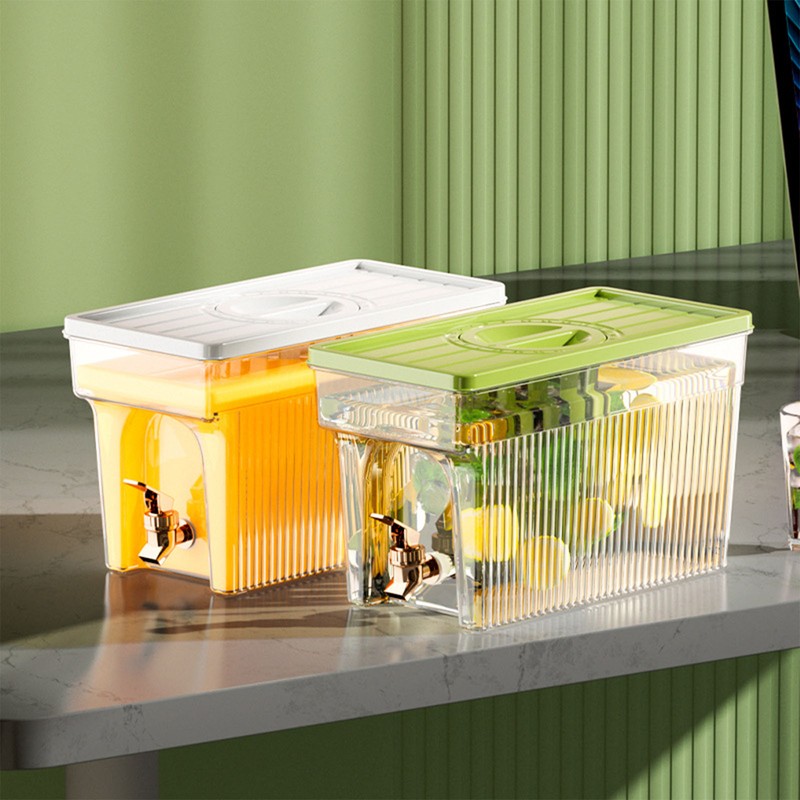 Cold Kettle with Faucet 3L PET Refrigerator Water Filter Dispenser