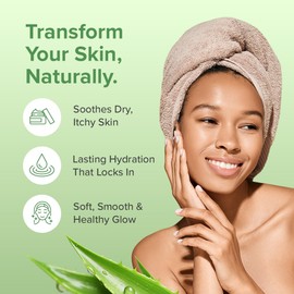 Aloe Infusion Aloe Vera Face & Body Cream – Natural Moisturizer for Dry, Sensitive & Irritated Skin – Hydrating, Non-Greasy Lotion with Shea Butter & Manuka Honey – After-Sun Care & Eczema Cream