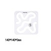 Vokowin 3pcs Quilting Template Acrylic Quilting Ruler Template Free Motion