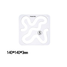 Vokowin 3pcs Quilting Template Acrylic Quilting Ruler Template Free Motion Quilting Stencil Transparent Sewing Ruler Set, DIY Sewing Tools Embossing Molds Kit for Simple Quilting Design (K219-3)