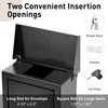 xydled Wall-Mounted Key Drop Box with Combination Lock, Metal Mailbox,