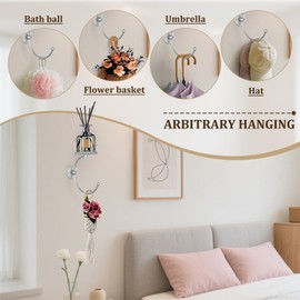 Zylbb Modern Hand Towel Holder with Candle Holder for Wall, Metal Towel Hook for Bathroom Wall, Rustic Towel Ring, Sturdy Wall Mounted Hanger for Bathroom, Kitchen, Entryway (Silver)