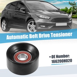 uxcell Belt Tensioner Pulley Assembly Accessory Tensioner Pulley No.166200H020 for Nissan Altima 2016-2018 Black Metal