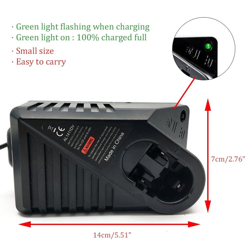 Ni-CD Ni-MH Battery Charger for Bosch, 7.2V 9.6V 18V 14.4V