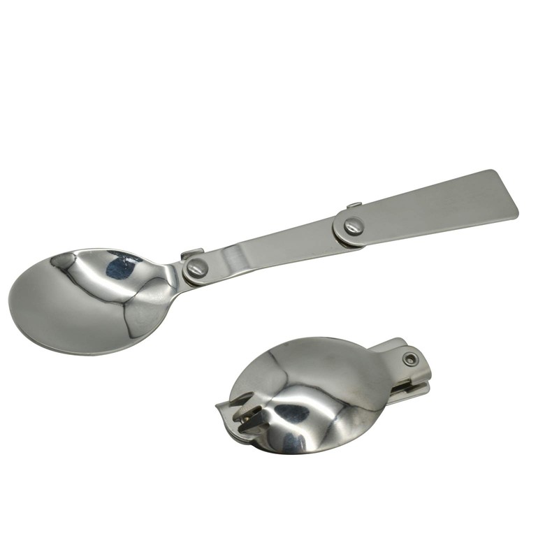 Maydahui Spoon and Fork Foldable Stainless Steel SUS 18/8（304）Salad Spork