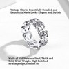 Bestyle Stainless Steel 8mm Celtic Band Ring Flower Hawaiian Leaf