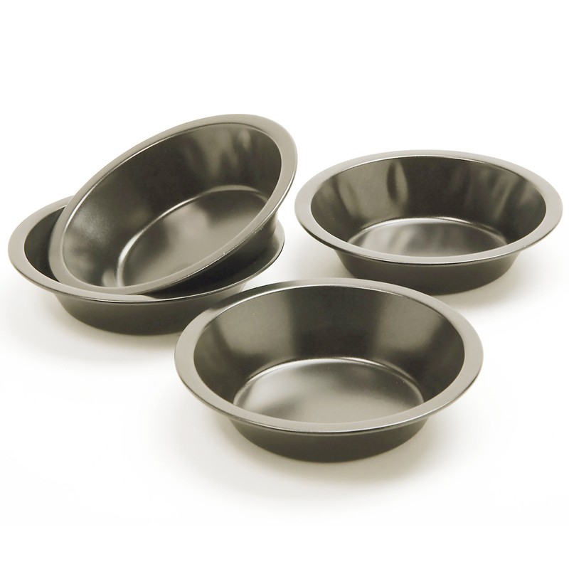 Norpro 3911 Nonstick Mini Pie Pans, Set of 4, Silver