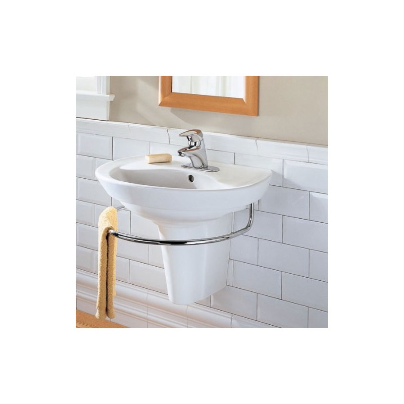 American Standard 3520.000.295 Ravenna Integral Towel Bar, Satin Nickel, 19.31"
